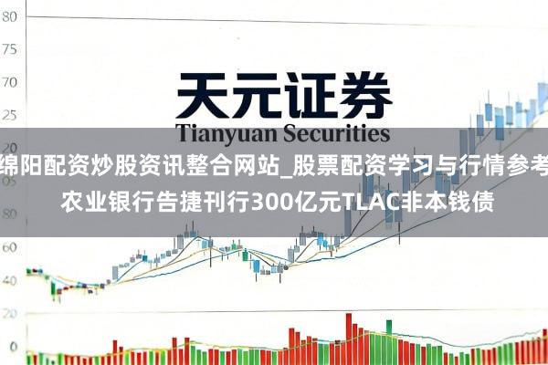 绵阳配资炒股资讯整合网站_股票配资学习与行情参考 农业银行告捷刊行300亿元TLAC非本钱债