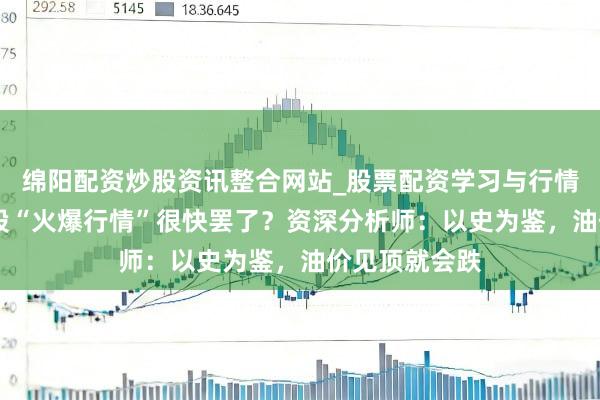 绵阳配资炒股资讯整合网站_股票配资学习与行情参考 好意思股“火爆行情”很快罢了？资深分析师：以史为鉴，油价见顶就会跌
